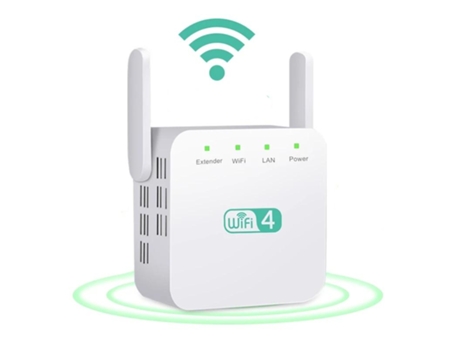 802.11N Inalámbrico Wifi Wifi Amplificador Repetidor de Señal de Largo Alcance SLOWMOOSE (2,4G Blanco / Enchufe Eu)