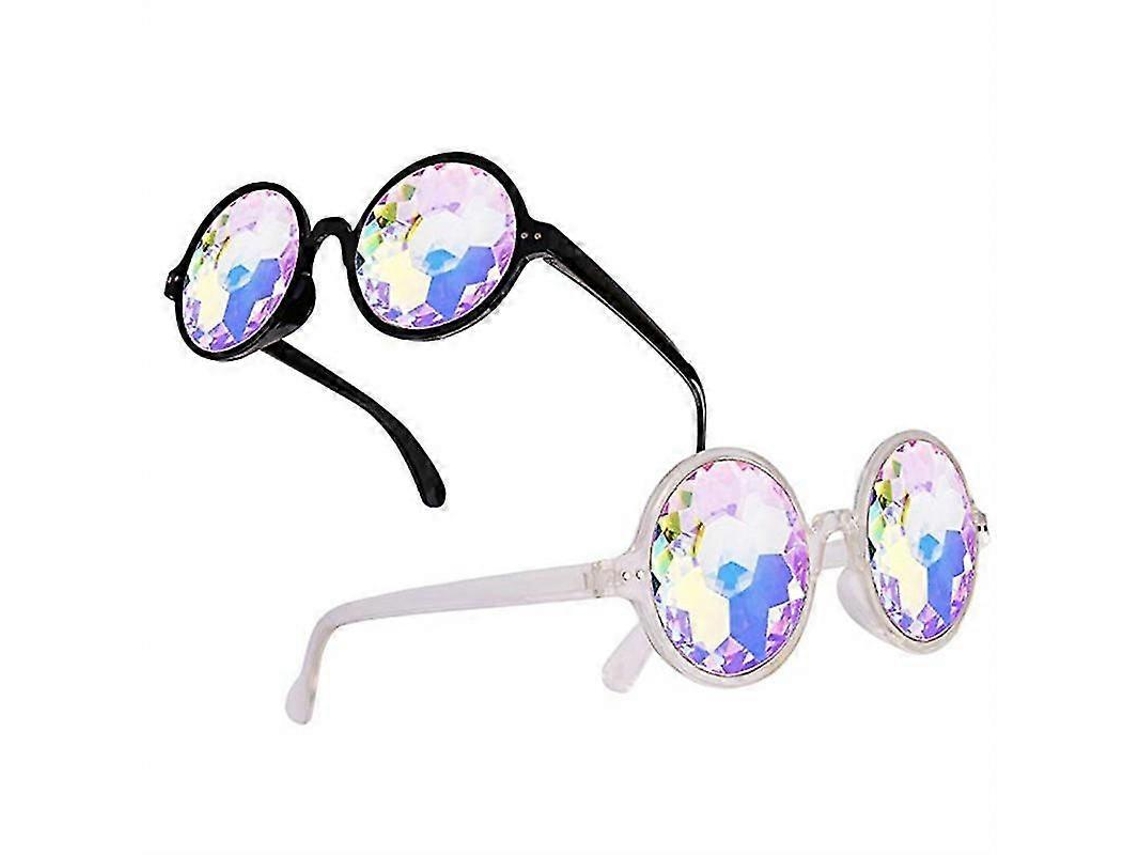 Gafas de sol arcoíris, gafas de sol caleidoscópicas, gafas de sol con prisma refractivo (3 unidades)