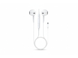 Auriculares Type-c Com Regularizador De Som 1,2m New Science Td-52 Branco