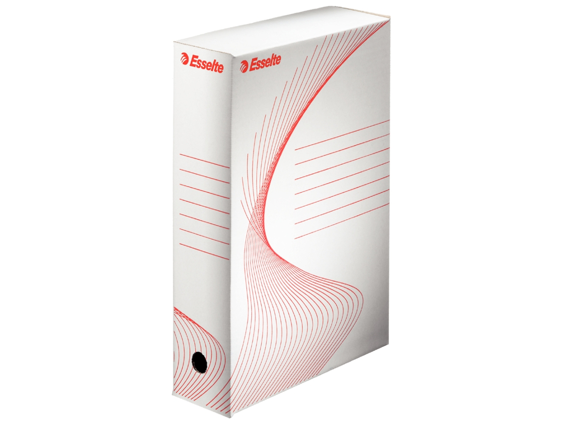 Caja de Archivo ESSELTE Din A4 Blanco W80 Mm