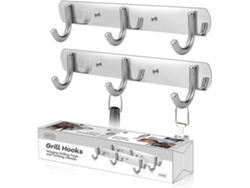 Omni-portaplatos De Barbacoa Grillinator Y Colgador De Accesorios Para Barbacoa