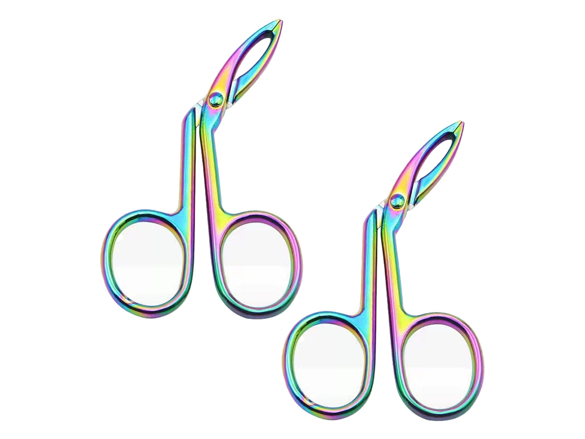 Pinza Para Cejas Con Mango En Forma De Tijera - Clip Para Cejas JEIIBRZUI