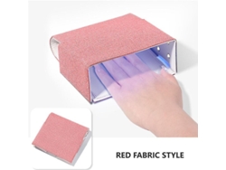 Lámpara De Secado De Uñas Led Plegable Rosa Con Sensor Automático Y Temporizador De 10 A 99 Segundos.