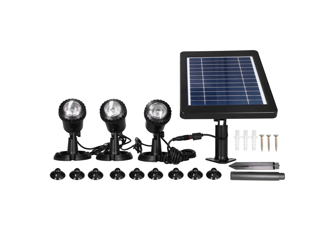 Refletor solar ajustável Veloriskku, à prova d'água IP68, para decoração de pátios, BSL203, luzes subaquáticas e de jardim.