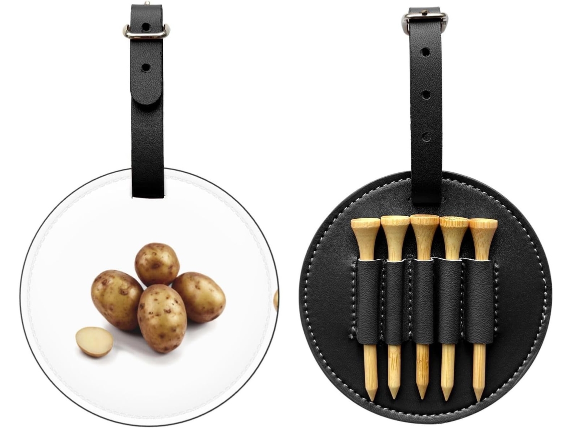 Bolsa de golf negra para tees, patatas frescas | Sin marca