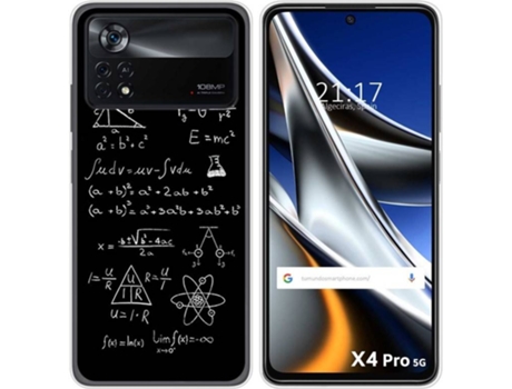 Carcasa para Xiaomi Poco X4 Pro 5G TUMUNDOSMARTPHONE Dibujos Formulas Multicolor