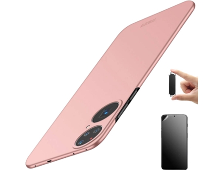 Carcasa + Protector + Soporte Huawei Nova 9 Turtleshell Rosa
