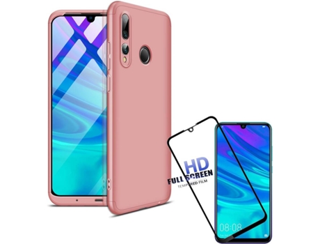 Funda y Protector de Pantalla Huawei P Smart+ 2019 PHONESHIELD Slim Armor 360º / Flexguard Full Rosa
