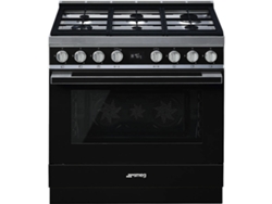 Cocina SMEG CPF9GPBL (115 L - Eléctrico y Gas Natural - Negro)