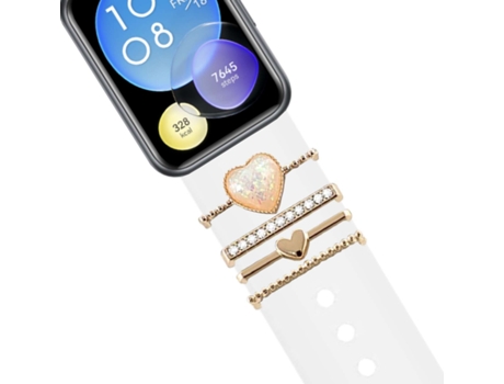Correa Huawei Watch Fit 2 Pulsera con Adorno Cristal Blanco