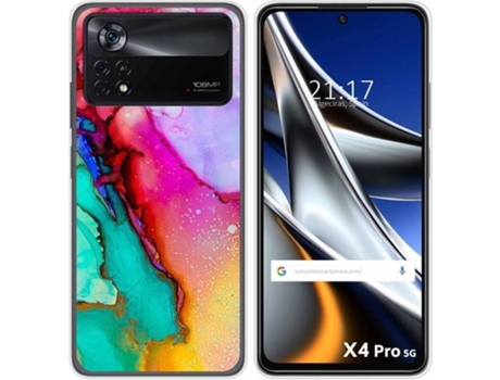 Carcasa para Xiaomi Poco X4 Pro 5G TUMUNDOSMARTPHONE Dibujos Mármol 15 Multicolor