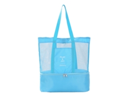 Bolsa de Playa Grande en Red con Cierre y Compartimento Térmico para Picnics Kofihety