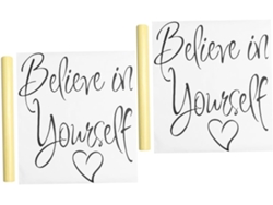 2 Pegatinas De Pared Inspiradoras "believe You" Decoración Creativa De Pared Para