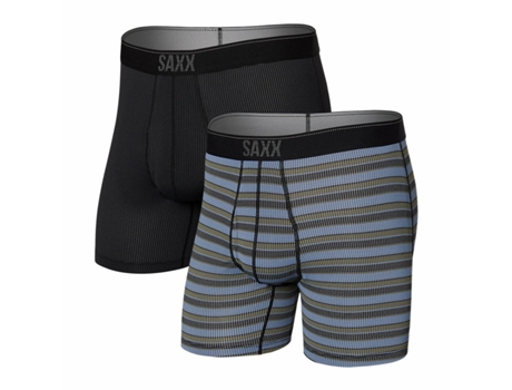 Conjunto de Bóxeres de Hombre SAXX Lote Calzoncillos Quest Negro - 2pcs (XL)