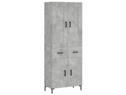 Mueble alto en derivados de madera gris cemento MAISON EXCLUSIVE (69,5x34x180 cm)
