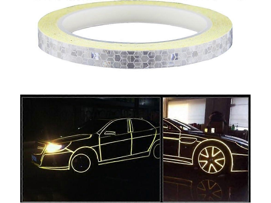 Cinta reflectante autoadhesiva, visibilidad mejorada con tecnología de reflexión prismática, tiras impermeables para una amplia gama de aplicaciones. Rosewell