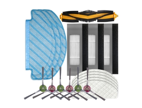 Conjunto de pano de esfregão com escova de filtro para ecovacs deebot ozmo t8 / t8 aivi