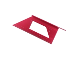 Escuadra en T de 45°/90° para medir ángulos y ángulos rectos - Herramienta de carpintería roja