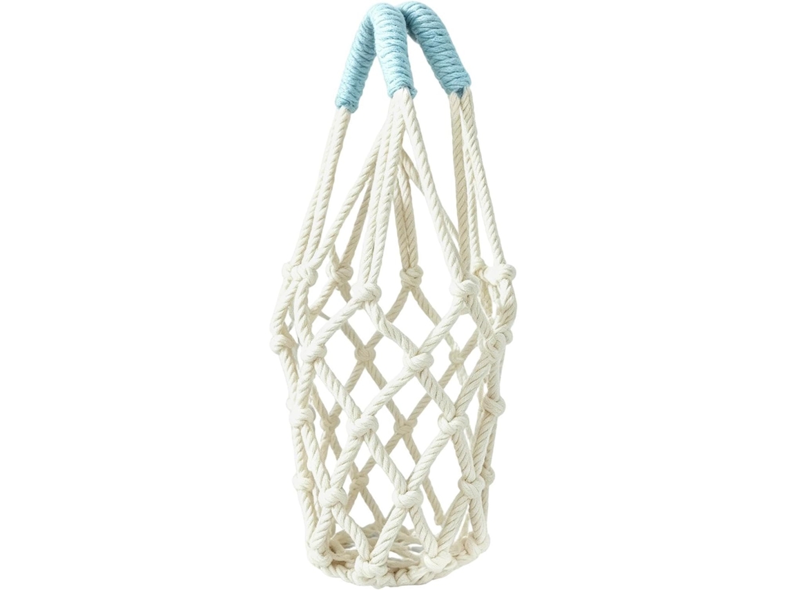 Bolsa Para Botella De Agua Macramé Tejida