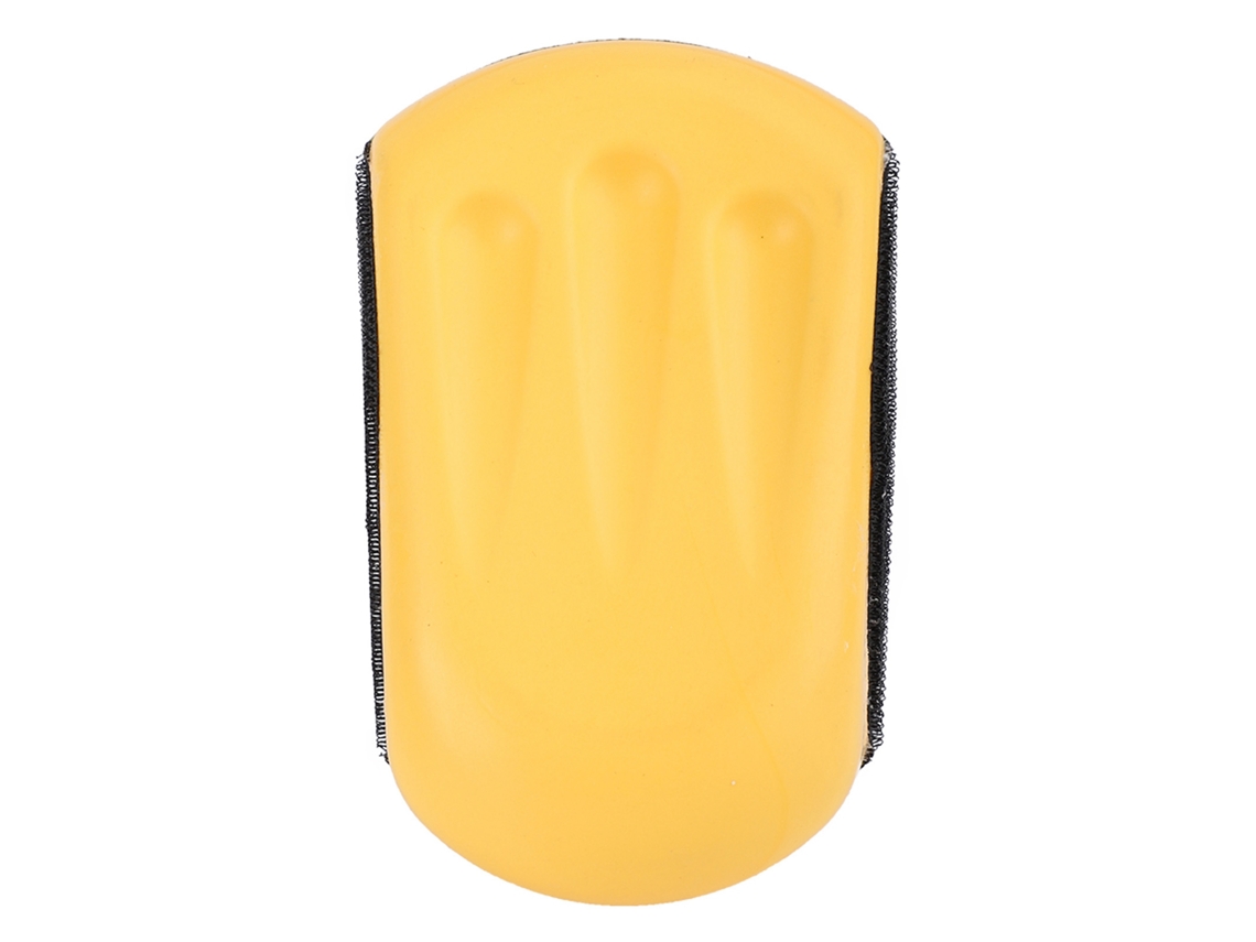 Bloque De Lijado De Pu Elástico Suave Con Velcro, Diseño Ergonómico, Herramienta De Pulido Manual, 5 Pulgadas (125 Mm)