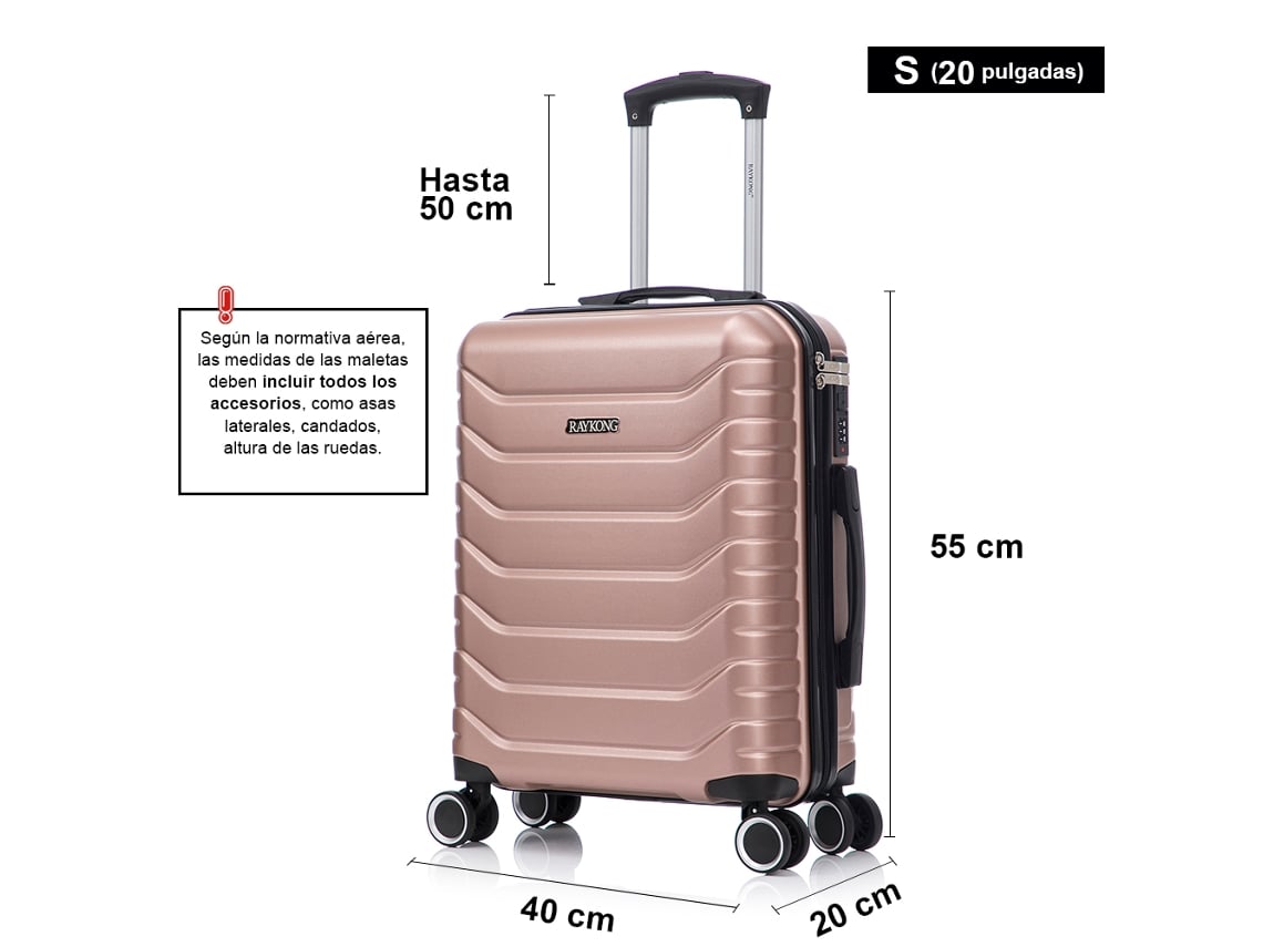 Maleta de cabina semirrígida de policarbonato (55 x 40 x 20 cm