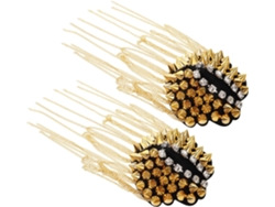 Hombreras De 2 Piezas Con Pompón, Insignia Estilo Punk, Hombreras Diy Para Mujer, Elegantes Con Cadena