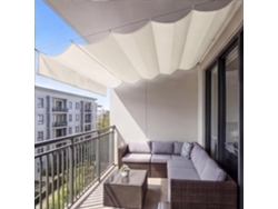 Toldo Retráctil Ondulado Impermeable 0,5 4,5 Ojales
