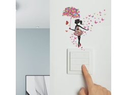 Pegatinas Florales de Hadas y Mariposas, Decoración para Habitación Infantil RNEMITERY