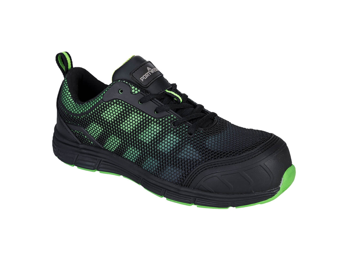 Deportivo Bajo Portwest Compositelite Ogwen S1p - Seguridad Y Estilo Negro Rojo / 44
