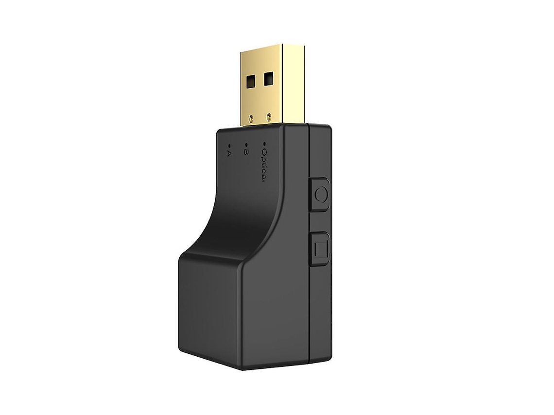 Adaptador de transmisor de Audio 2 en 1 compatible con Bluetooth 5,0, óptico Usb para ALLINLESS