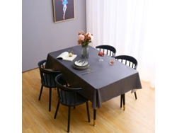 Rebe-mantel Rectangular Pvc Resistente Al Agua Y Aceite 54x108 Pulgadas Gris Fantasma Para Mesa, Fiesta Y Camping