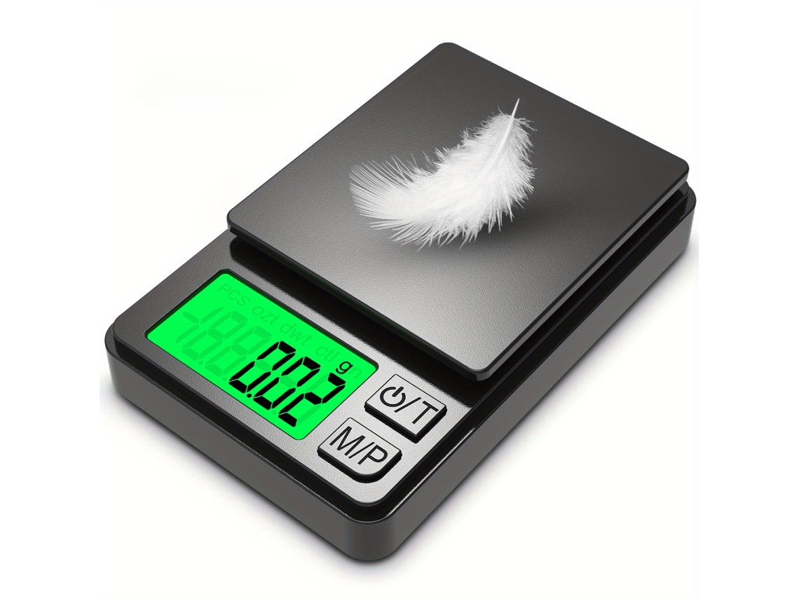 Báscula digital de bolsillo de alta precisión de 300 g/0,01 g, ideal para joyería de oro y té.