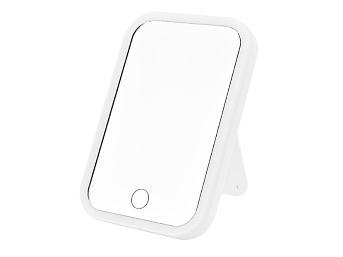 Espejo De Maquillaje Portátil Con Luz Led Recargable Por Usb, Ángulo Flexible De 90°, Alta Definición, Ideal Para Viajes Y Para El Hogar.