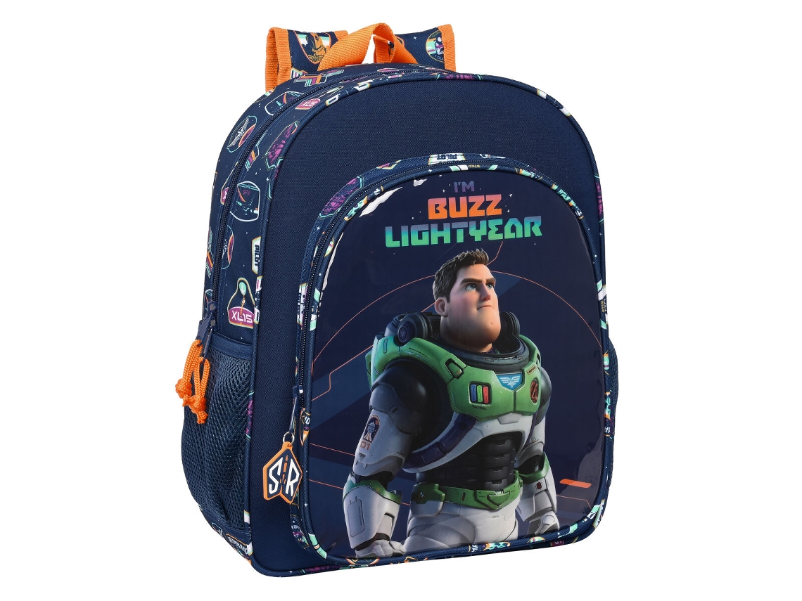 Mochila de La Escuela Buzz Lightyear Azul Marino 32 x 38 x 12 cm