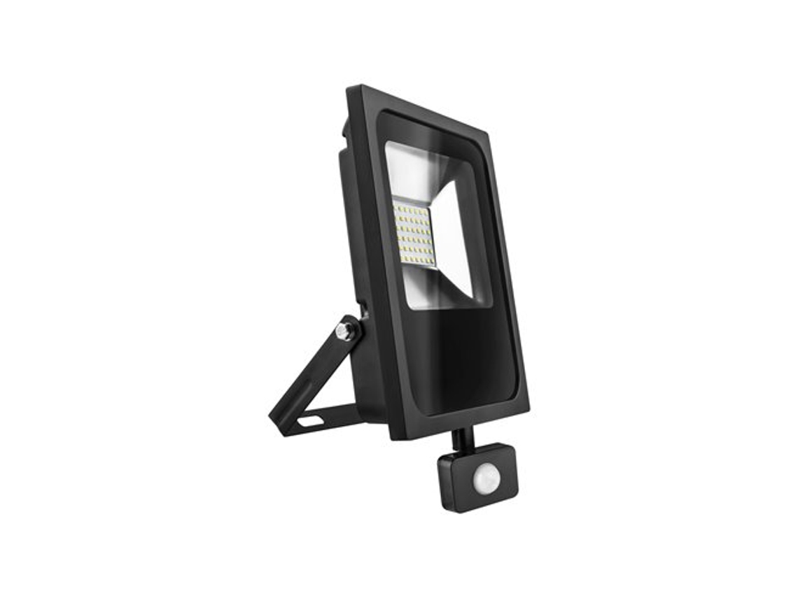 MATEL Proyector Led Negro Sensor Ip65 10W Frío