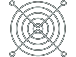 Grelha Protetora 80X80Mm Metal Cromado