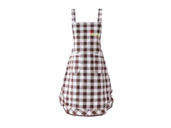 Delantal Femenino De Moda Polyester Con Doble Bolsillo Para Cocina Y Trabajo Estilo Occidental Bonito
