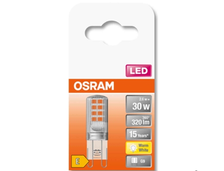 Bombilla LED OSRAM G9 Transparente 2,6W 320Lm 2700K IP20 300 [LV-4058075432338]