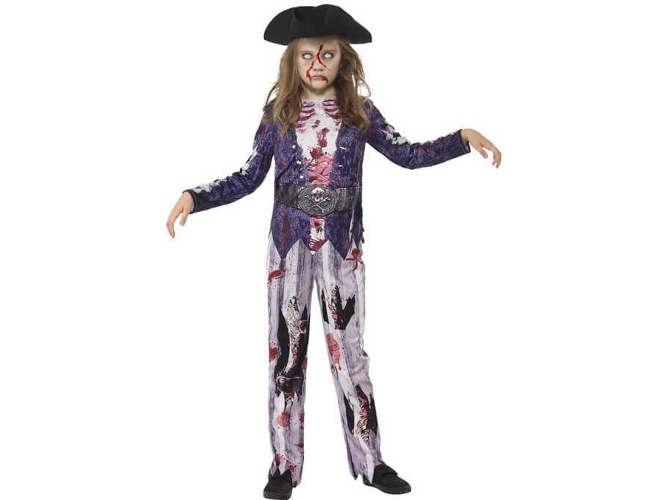 Disfraz de Niña DISFRAZZES Pirata Zombie (Talla: Talla Universal)