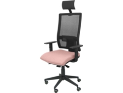 Silla de Escritorio Operativa PYC Horna C Rosa con ruedas antiarañazos (Brazos Ajustables - Malla)