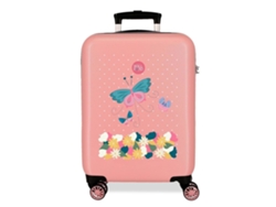 Maleta de Viaje Infantil ROLL ROAD Precious Flower Rosa (38 x 55 x 20 - 34L)
