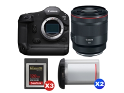 Canon Eos R1 + Rf 50mm F/1.2 L Usm + 3 Sandisk 128gb Extreme Pro Cfexpress Type B + 2 Canon Lp-e19 + Ebook “20 Consejos Para Fotos Que Impactan”