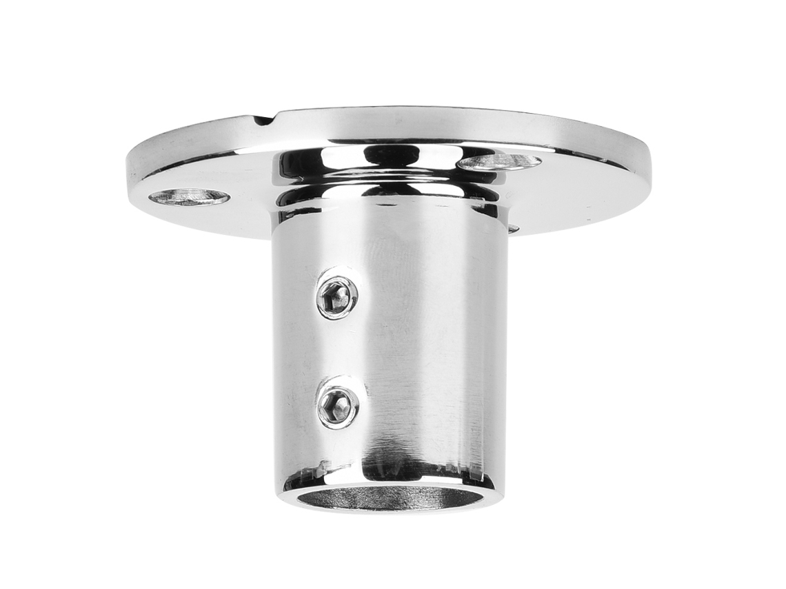 Base Redonda De Acero Inoxidable Para Asa De Barco, 90 Grados, 22 Mm, Montaje Empotrado