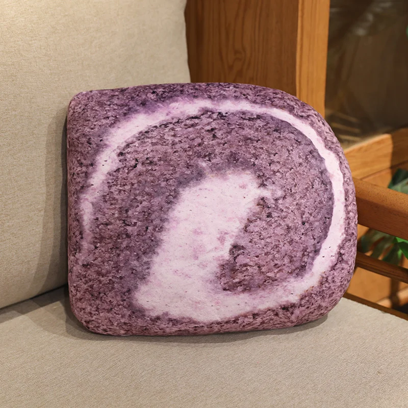 (boniato Morado, 35 Cm) Cojín Enrollable Para Sofá, Almohada Decorativa Para Adulto