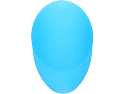 Pantalla decorativa de plástico azul, con forma de herradura inclinada, de 32 mm de diámetro.