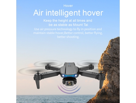 Dron de control remoto con cámara 4K (Cámara doble - Duración de la batería: 15 min - Negro) YIZHOOD