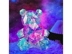 Osito de peluche LED rosa con corazón, luz nocturna para niñas, luz nocturna infantil. Rosewell