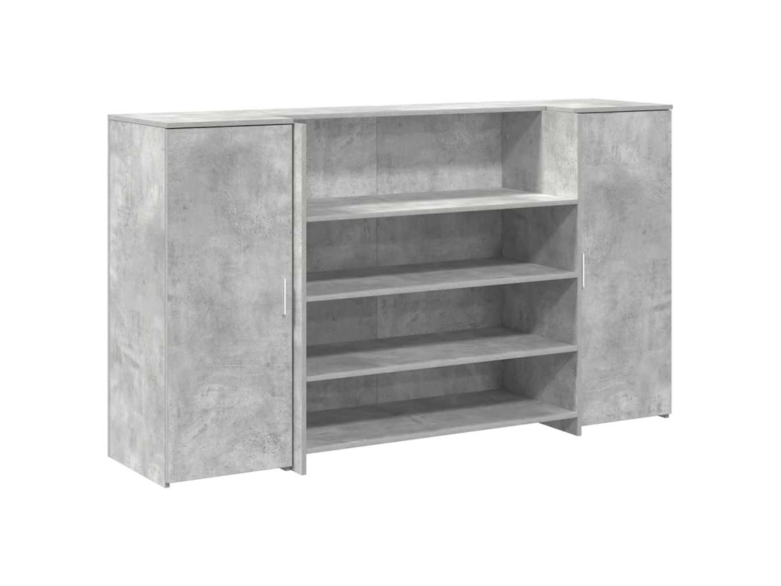 Maison Exclusive - Mostrador De Recepción Gris Hormigón 180x50x103,5 Cm