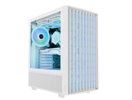 Caja Semitorre ATX MODECOM BREEZE ARGB (Blanco - ATX - Mini-ITX - mATX - Midi-Tower)