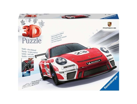 Puzzle 3D Vehículos Porsche 911 Gt3 Cup Salzburg 108 Piezas RAVENSBURGUER